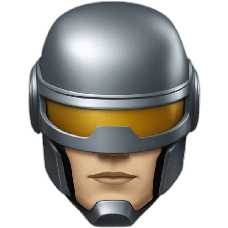 robocop head helmet emoji