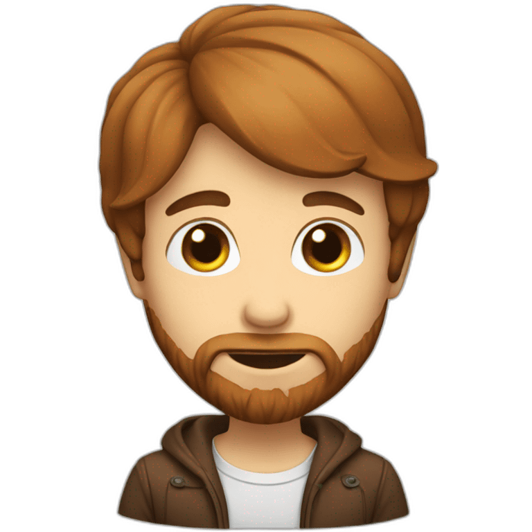 face camera boy chestnut with beard emoji