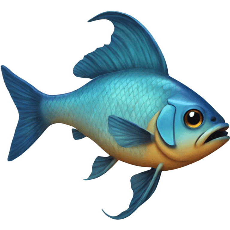 Detailed fish emoji