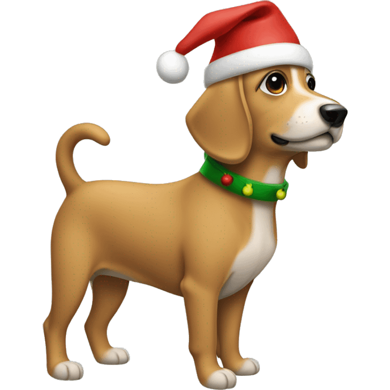 hund im weihnachtspulli emoji