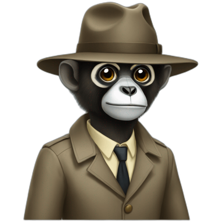 gibbon detective emoji