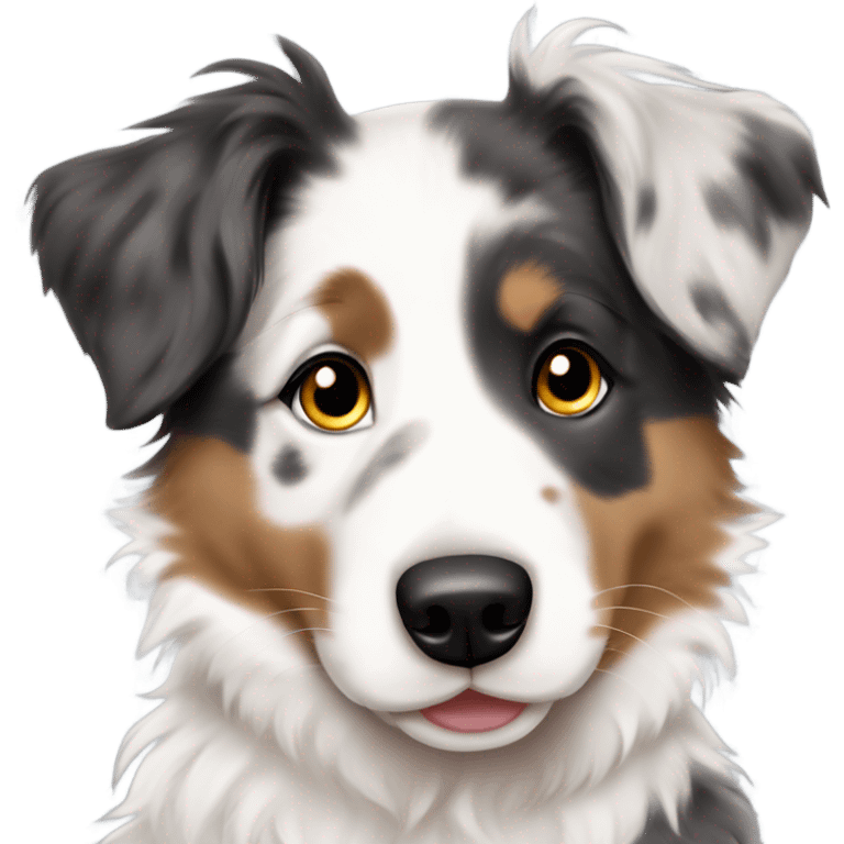 australian shepherd puppy merle emoji