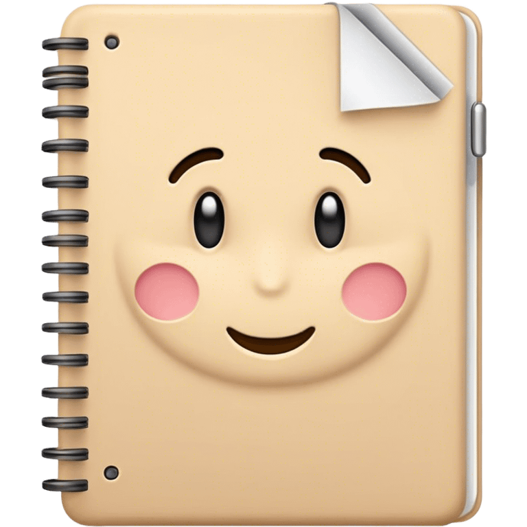 Beige workbook emoji