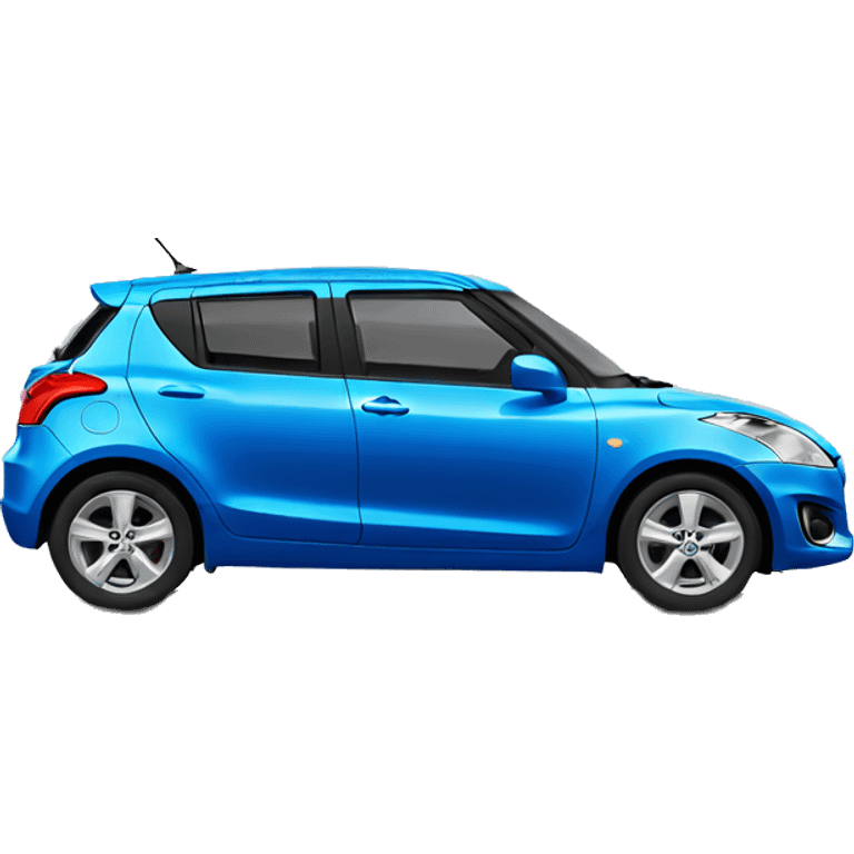 Blue Suzuki swift emoji