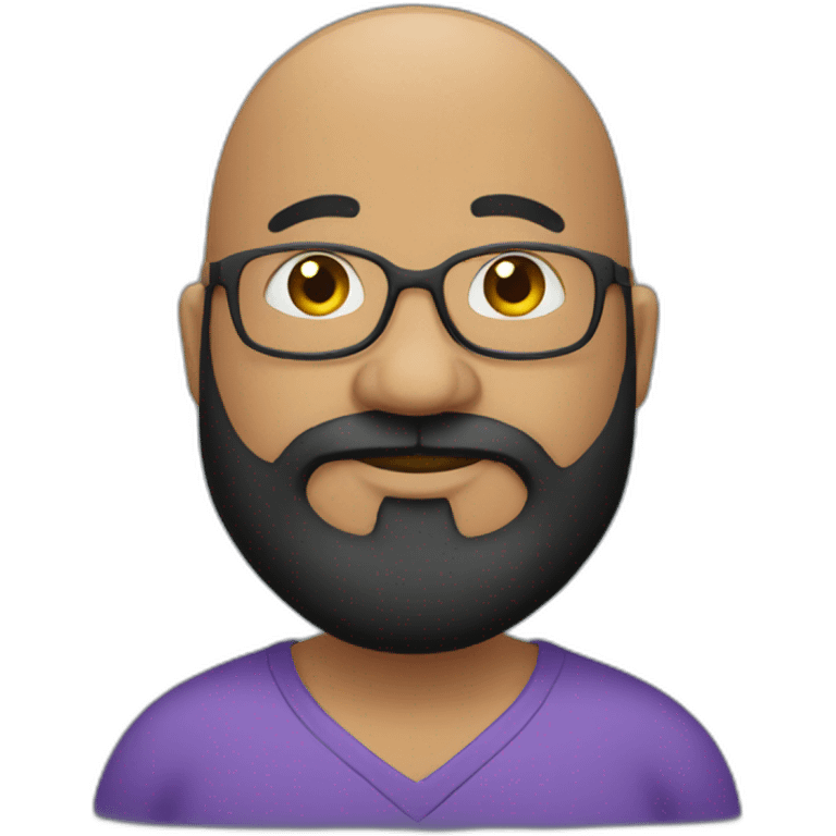 fat blackbearded bald teacher emoji