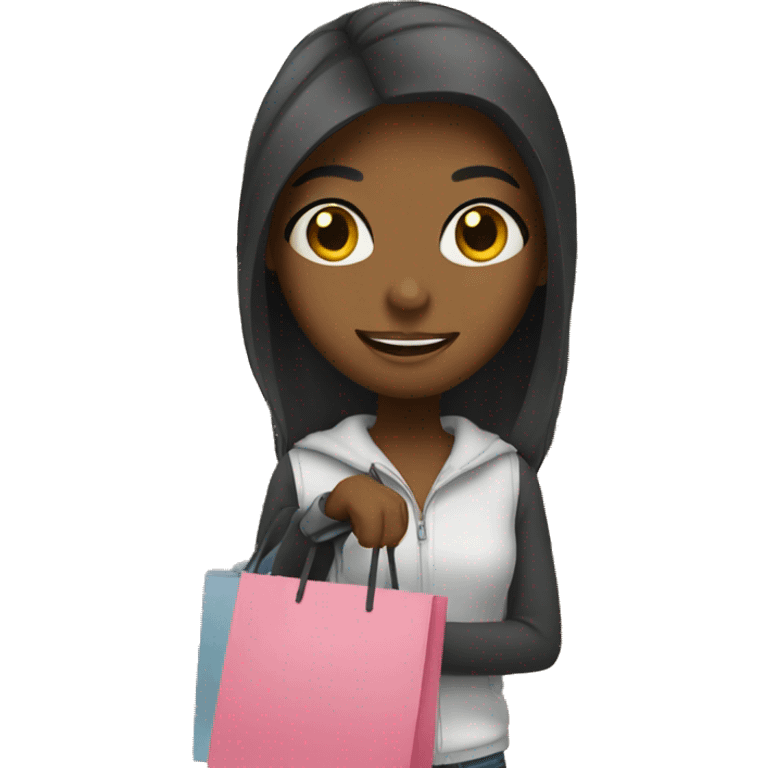 a girl shopping emoji