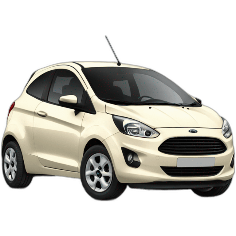 Cream Ford KA car emoji