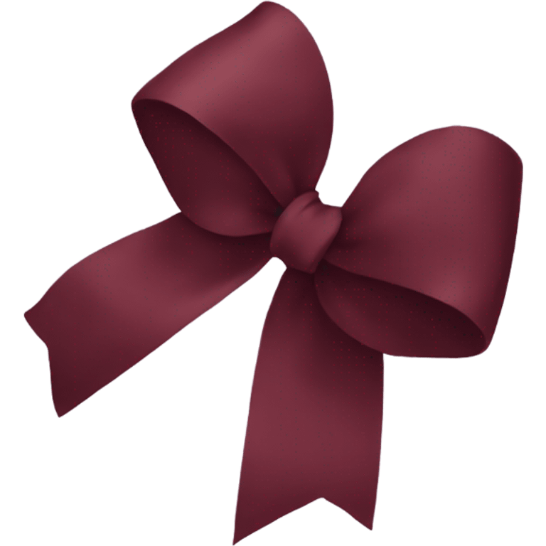 burgundy bow emoji