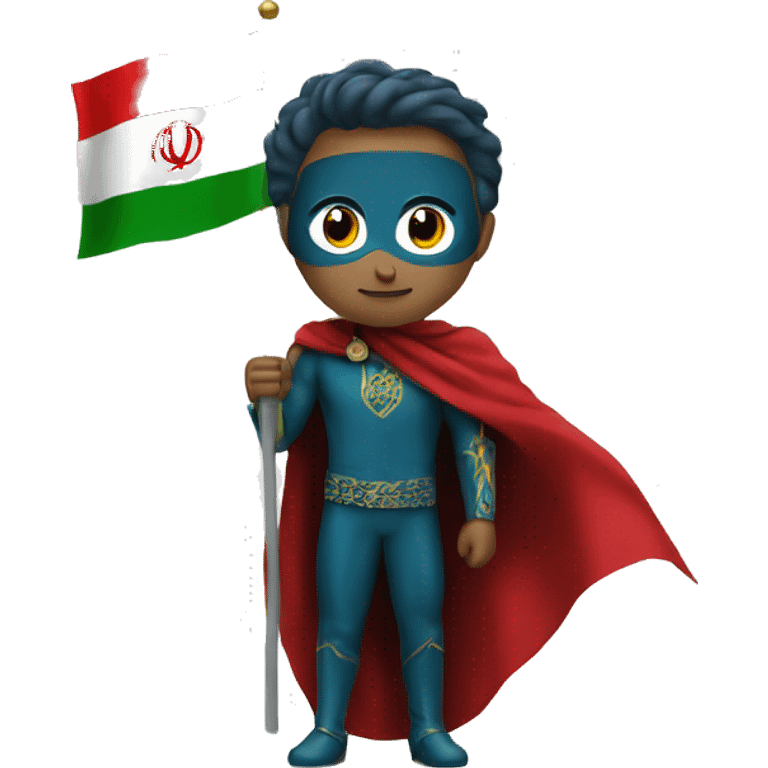 homelander with iran flag emoji