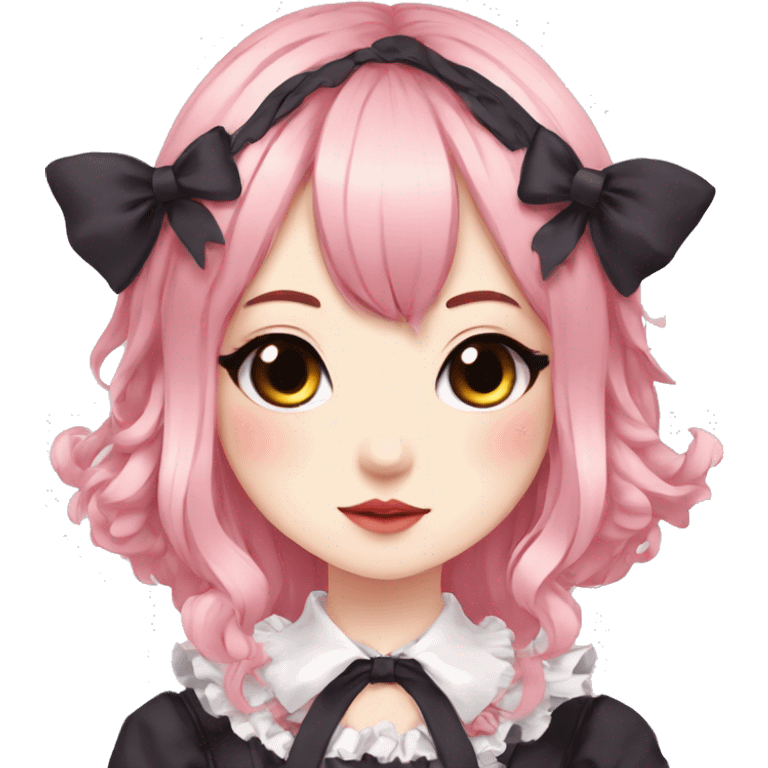 Edgy Kawaii Cute Beautiful Elegant Pretty Anime Punk Lolita Catgirl emoji