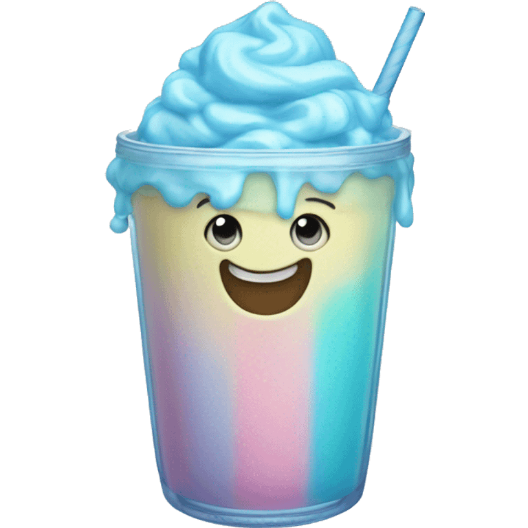 pastel blue slushie emoji