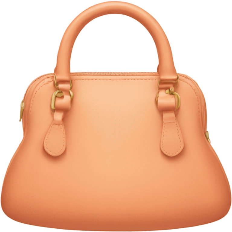 Peach colored purse emoji