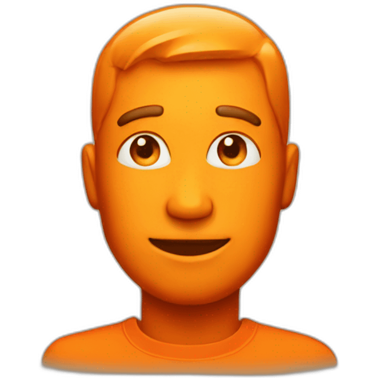 orange colour man emoji