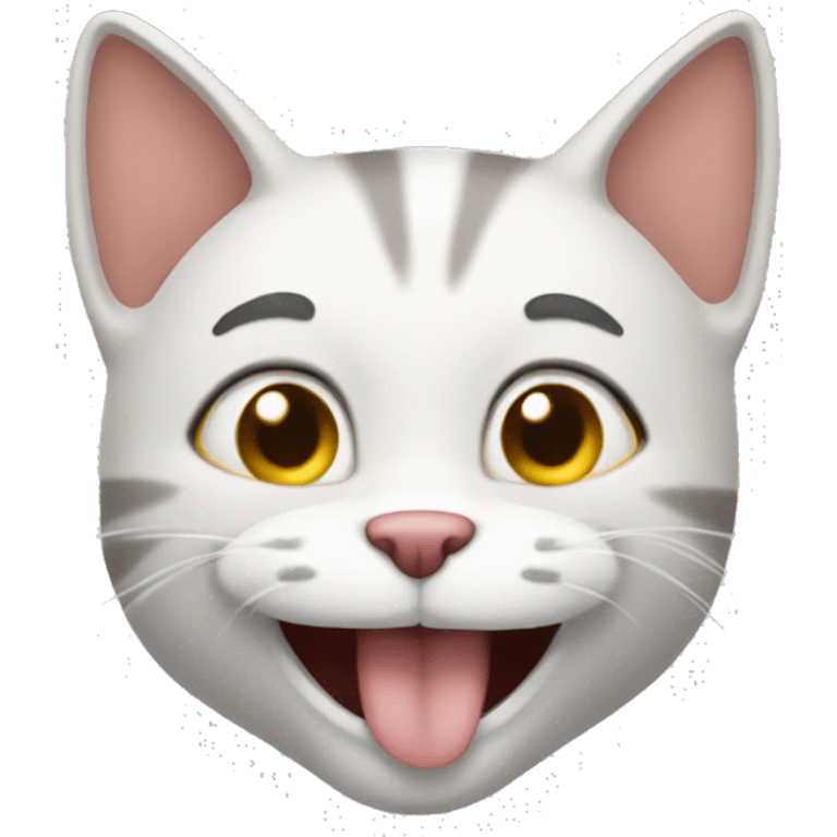 GATO RIENDO emoji