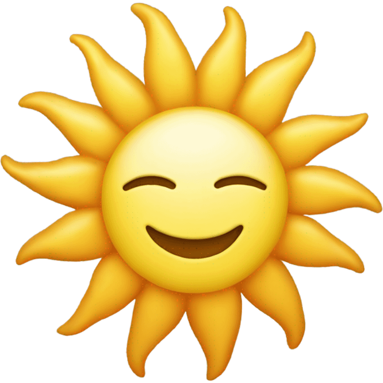 Sun wearing a coat emoji