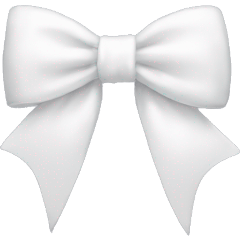 White bow  emoji