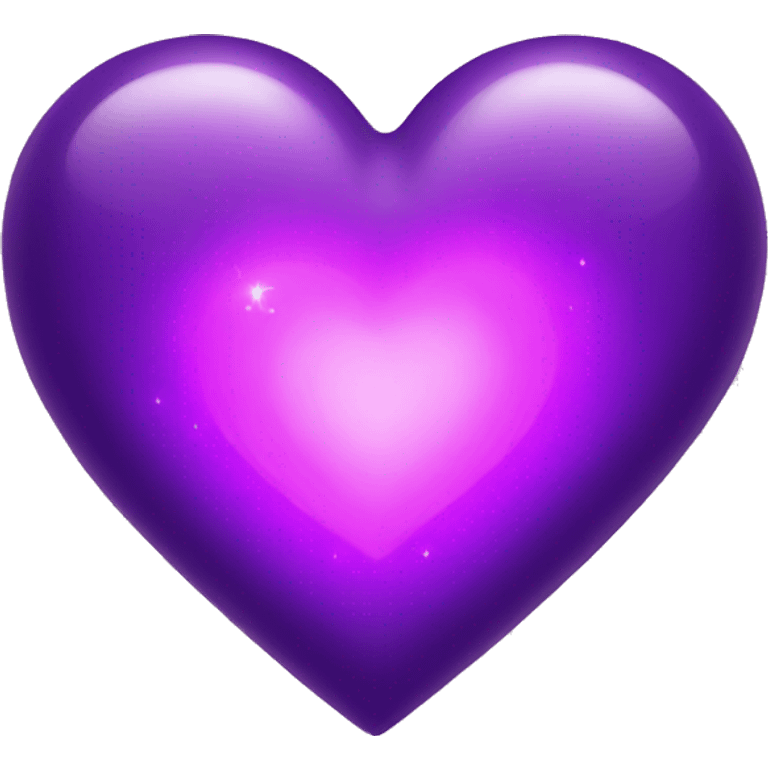 purple heart with magic  emoji