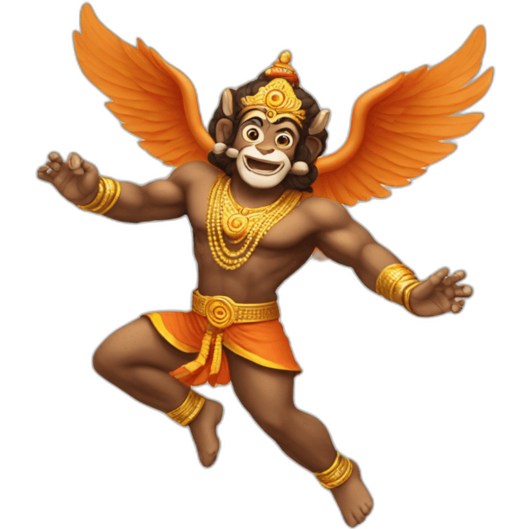 Hanuman flying emoji