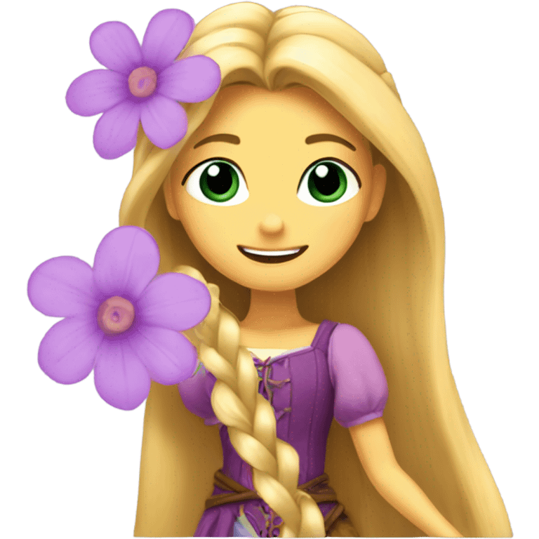 rapunzel flower  emoji