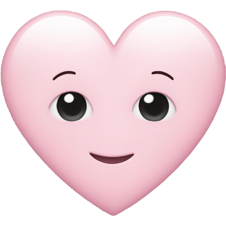 Light pink emoji heart emoji