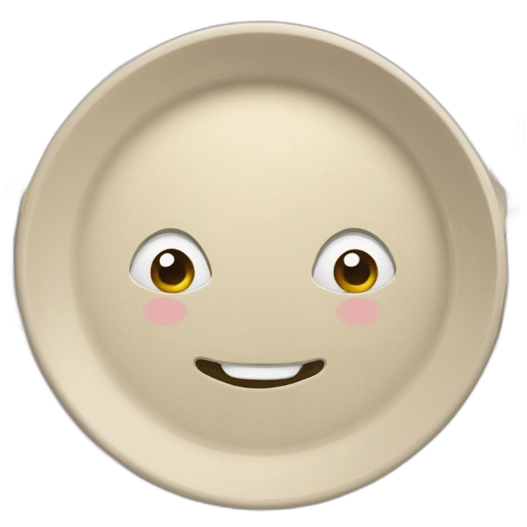 Caca sur une assiette emoji