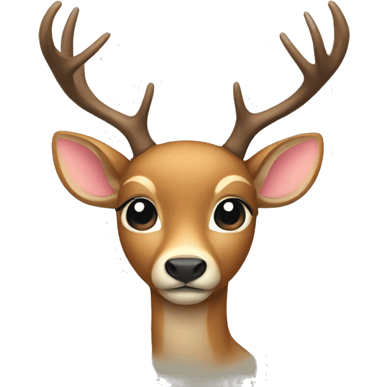 Deer with a bow emoji