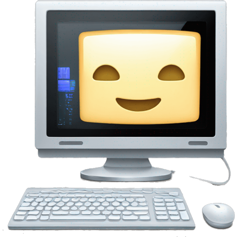 modern computer with externe screen emoji