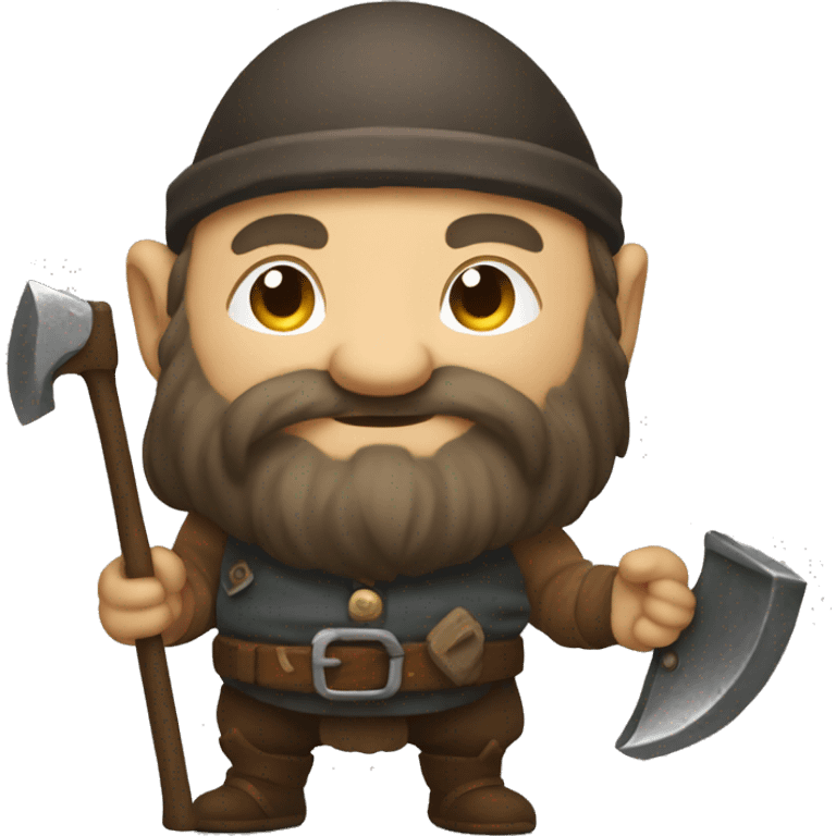 dwarf with pickaxe emoji