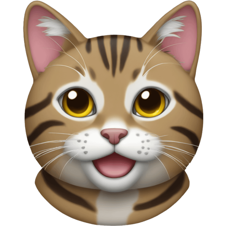 Tabby Maine coin cat emoji