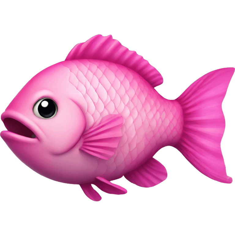 Pink fish  emoji