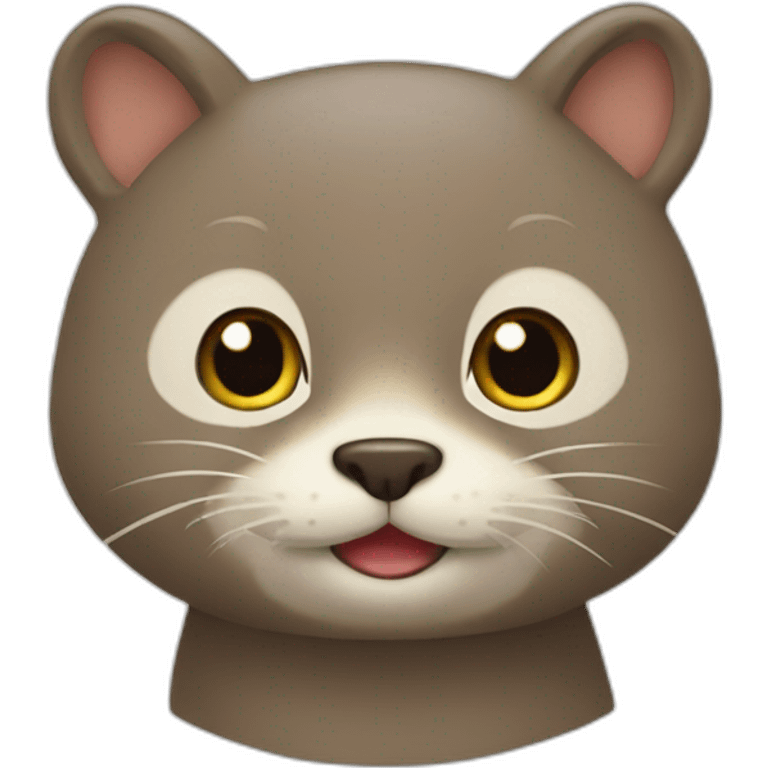 Chat sur loutre emoji