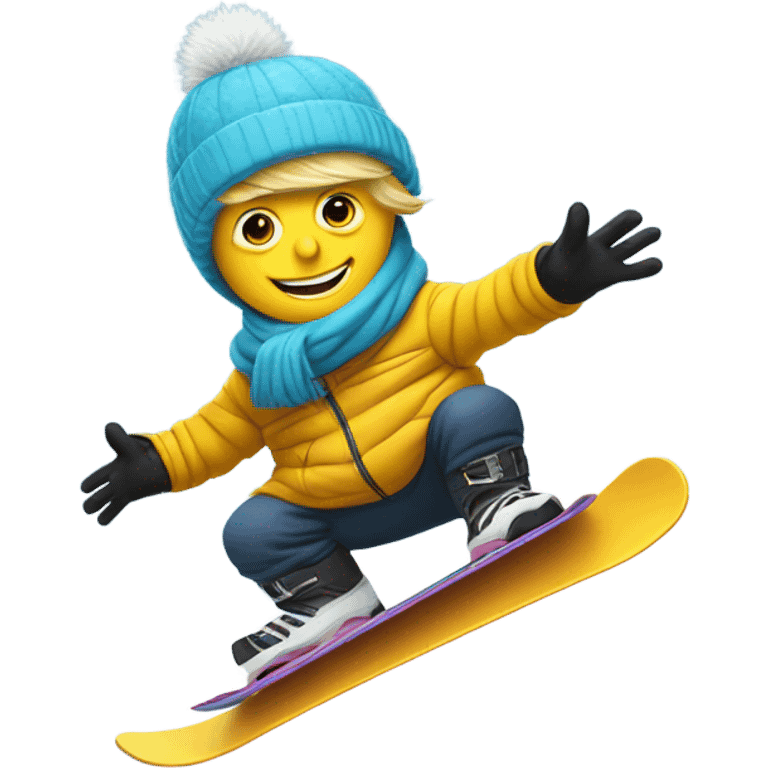 Trump snowboarding  emoji