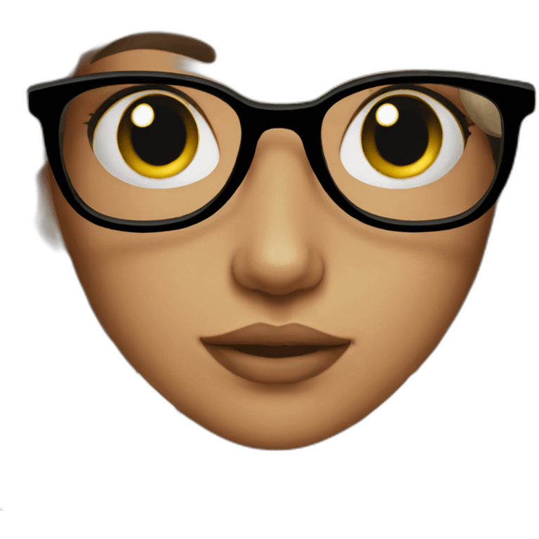 girl glasses emoji