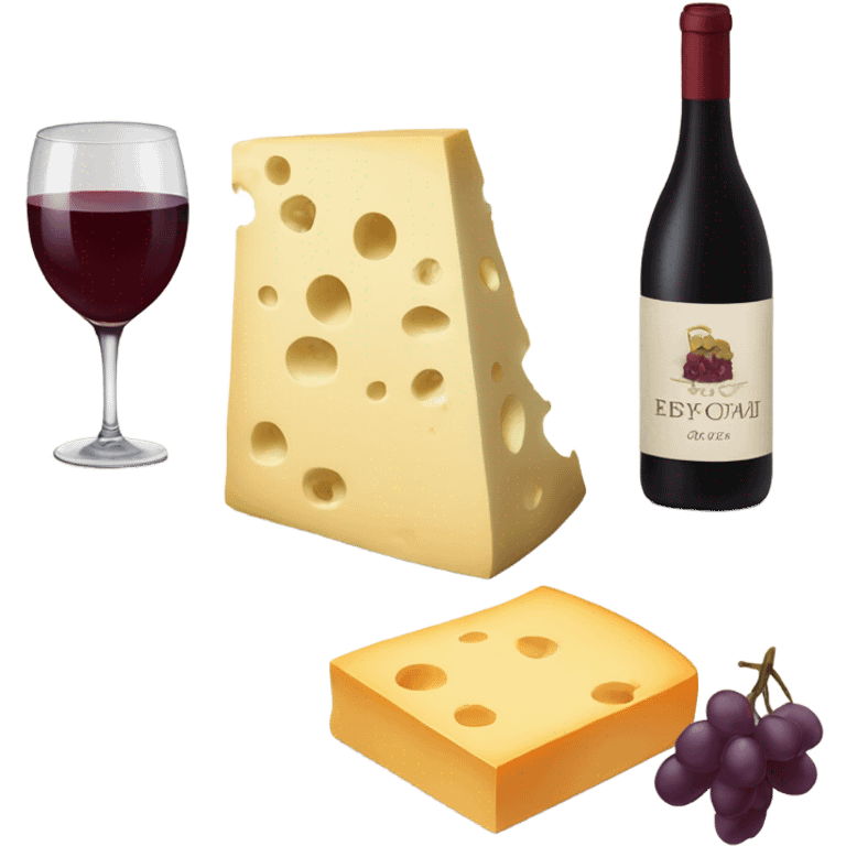 Wine & cheese emoji