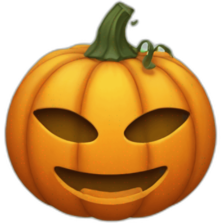 Pumpkin Mask on face emoji