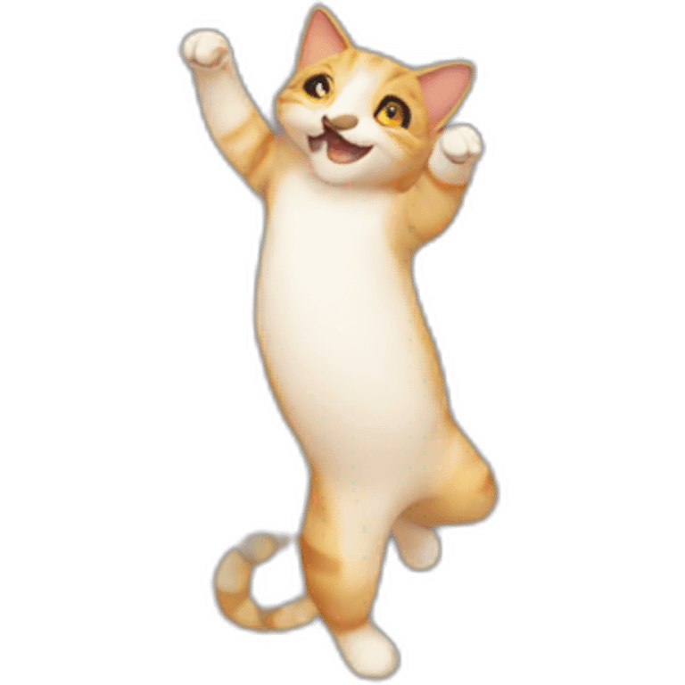 a cat dance emoji