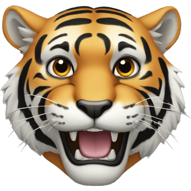 Black tiger emoji