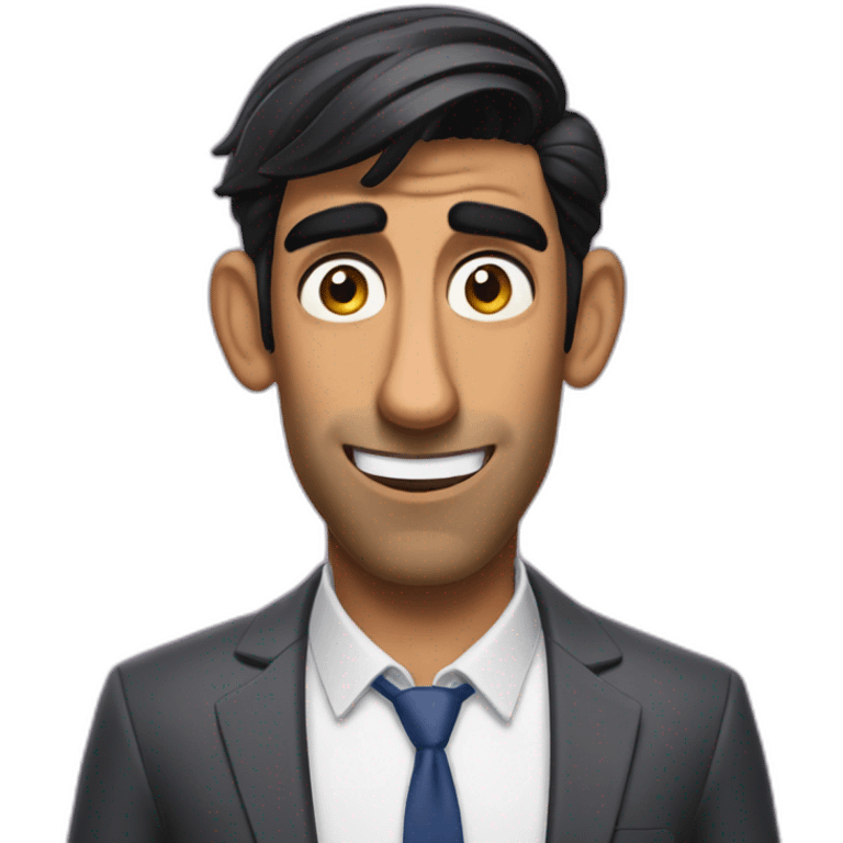 Rishi Sunak flushed away emoji