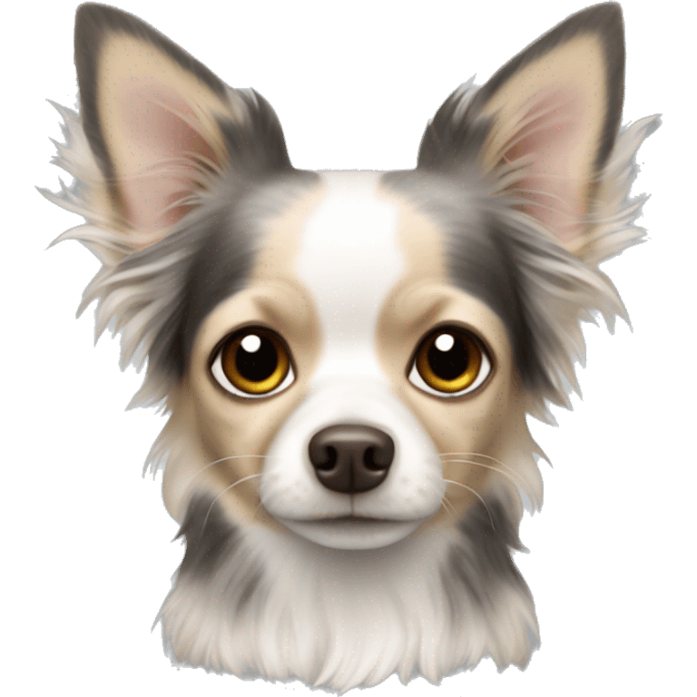 chihuahua longhair Merle emoji