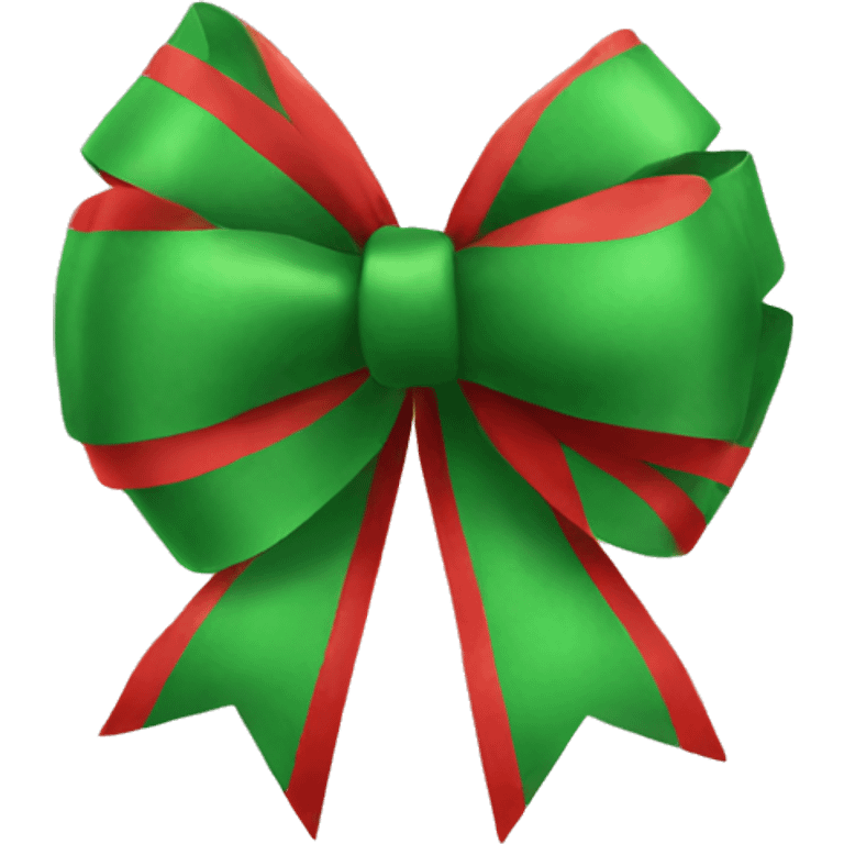 Christmas bow emoji