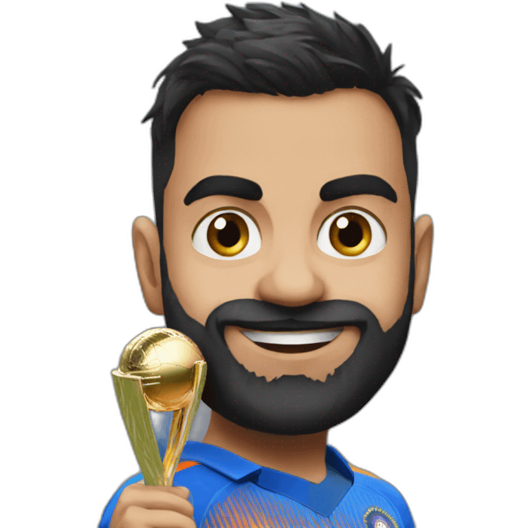 Kohli with World cup emoji