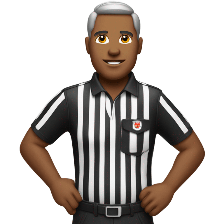 Football referee wearing chiefs uniform emoji