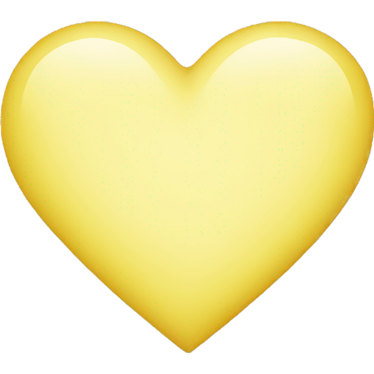 light yellow heart emoji