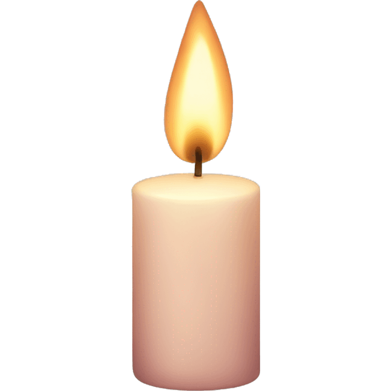 Powder-colored candle emoji