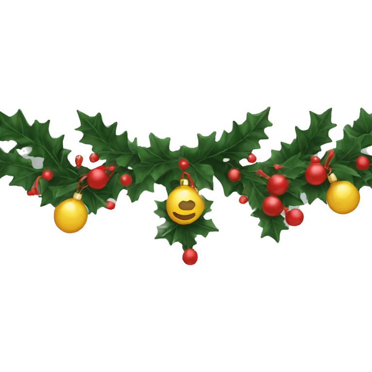 christmas garland emoji