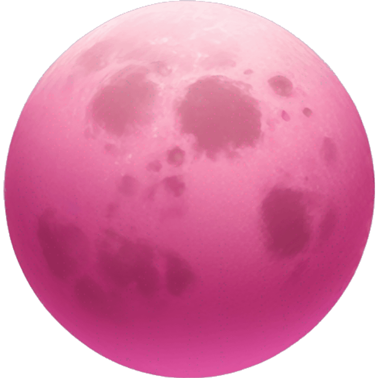 Pink moon emoji