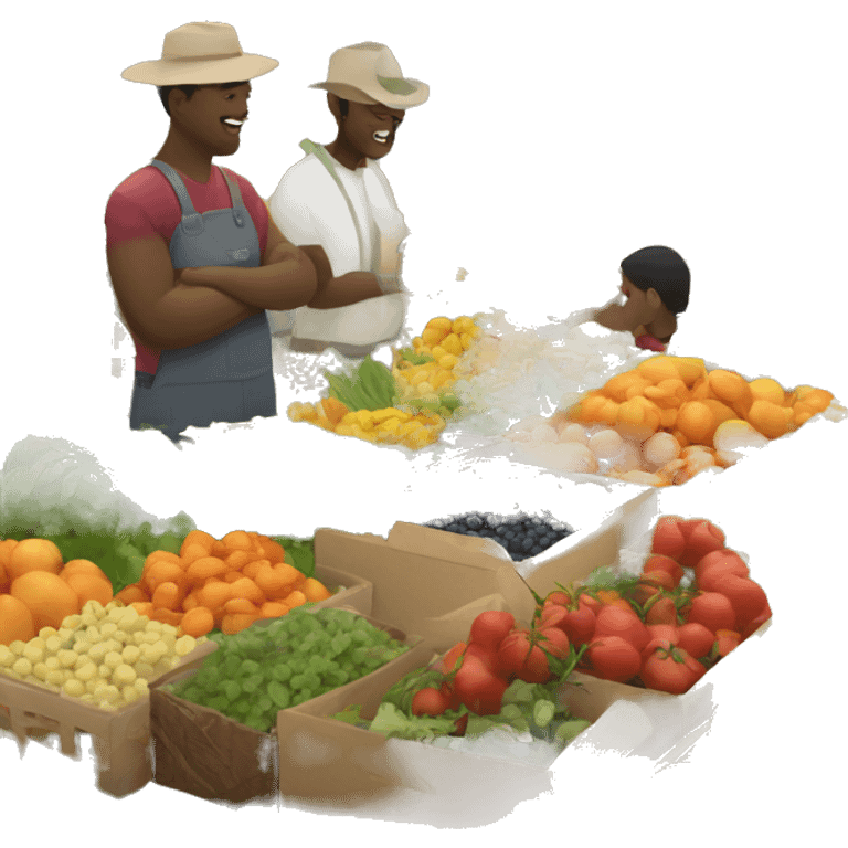 Farmers market emoji