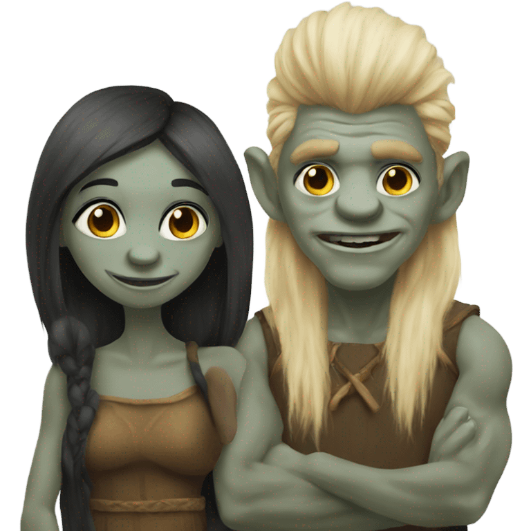 Troll couple emoji