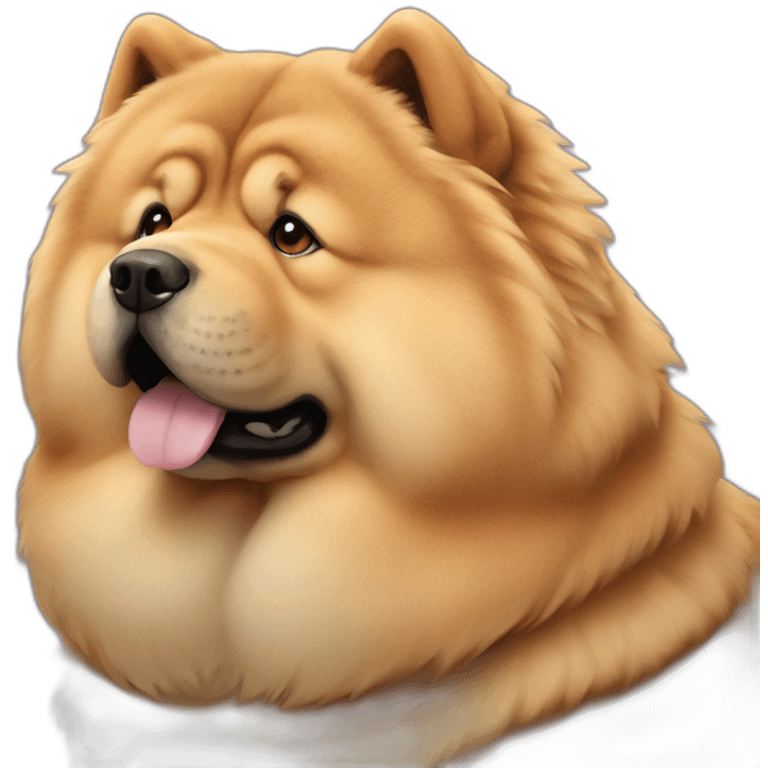 Chow chow dog emoji