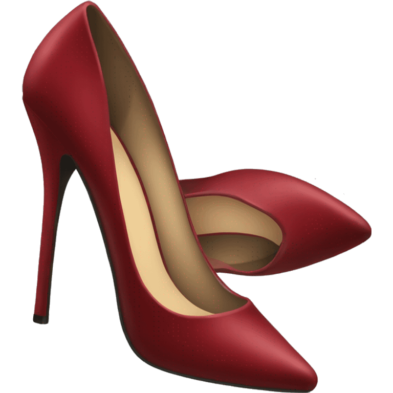 dark red high heels emoji